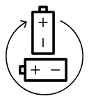 Picto double batterie remplaçable par l’utilisateur de la lunette de tir thermique Pulsar